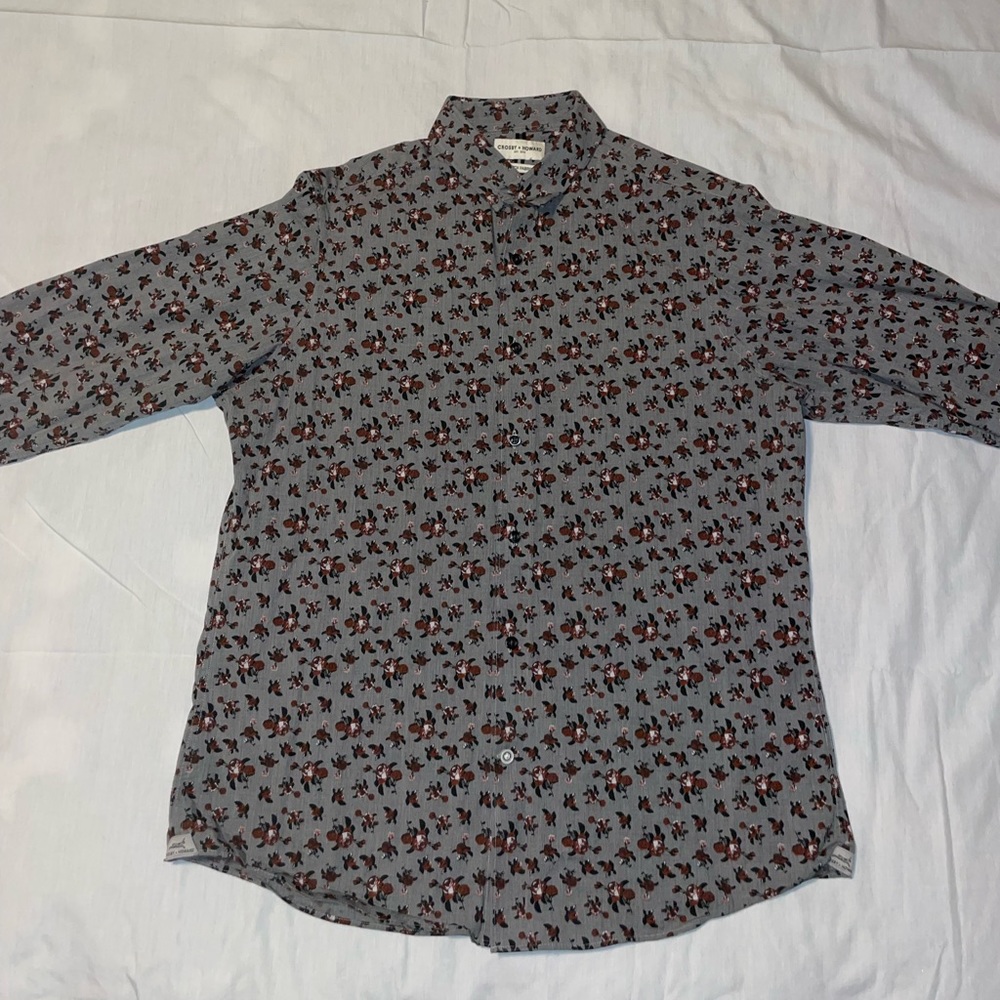 Mens Casual Button Down Long Sleeve Shirt